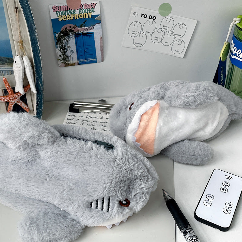 Tempat Pensil Boneka Hiu Bulu Halus Fluffy Shark Pencil Case MCOB4233