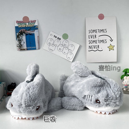 Tempat Pensil Boneka Hiu Bulu Halus Fluffy Shark Pencil Case MCOB4233