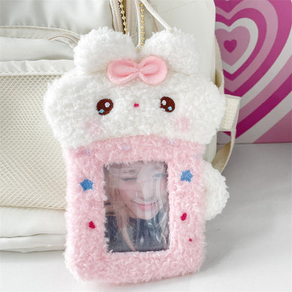 Plush Photocard Case Photo Card Holder Boneka Gantungan Kunci ID Card Keychain Penguin KCO4387
