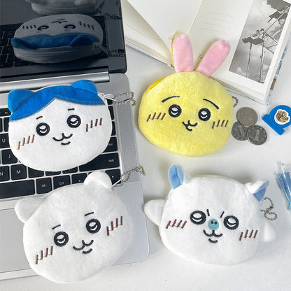 Dompet Mini Koin Plush Coin Pouch Imut Chiikawa Karakter Hewan Kartun Lucu MCOB4313