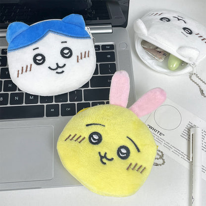 Dompet Mini Koin Plush Coin Pouch Imut Chiikawa Karakter Hewan Kartun Lucu MCOB4313