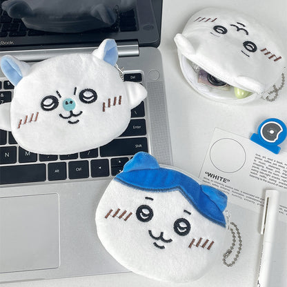 Dompet Mini Koin Plush Coin Pouch Imut Chiikawa Karakter Hewan Kartun Lucu MCOB4313