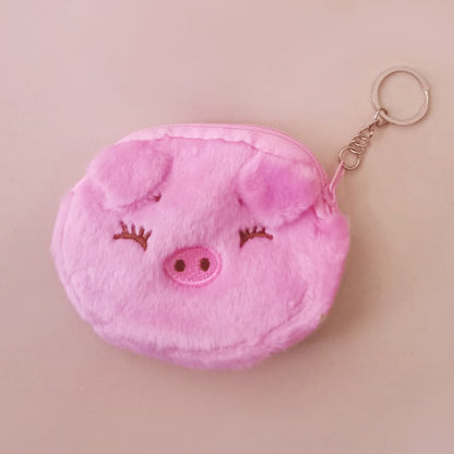 Gantungan Kunci Dompet Boneka Kepala Binatang