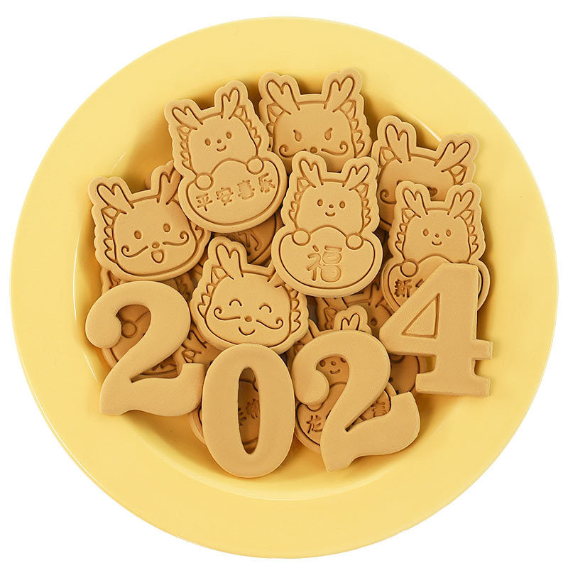 Cookies Cutter Stamp Cetakan Kue Kering Press Tema Naga Dragon Imlek Chinese New Year