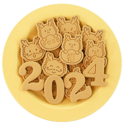 Cookies Cutter Stamp Cetakan Kue Kering Press Tema Naga Dragon Imlek Chinese New Year