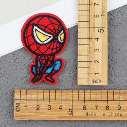 Bordir Patch Karakter Kartun Super Heroes Series Iron On Iron Patch Setrika Baju