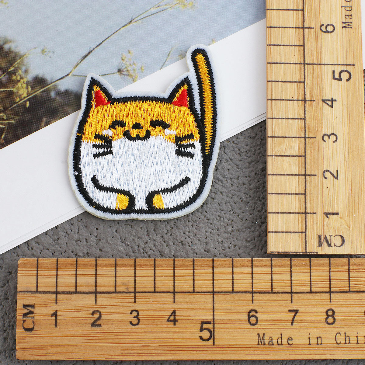 Bordir Patch Karakter Kartun Hewan Kucing Cat Animal Series Iron On Iron Patch Setrika Baju B