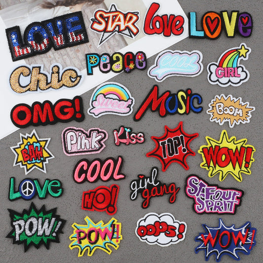 Bordir Patch Karakter Kartun Lucu Mixed Series Iron On Iron Patch Setrika Baju B
