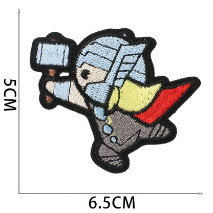 Bordir Patch Karakter Kartun Super Heroes Series Iron On Iron Patch Setrika Baju