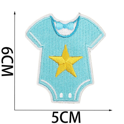 Bordir Patch Karakter Kartun Baby Girl Boy Shower Series Iron On Iron Patch Setrika Baju