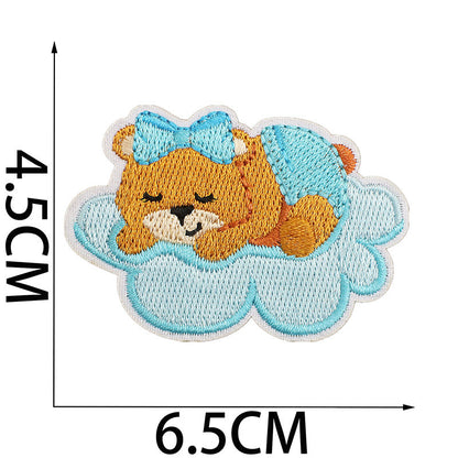 Bordir Patch Karakter Kartun Baby Girl Boy Shower Series Iron On Iron Patch Setrika Baju