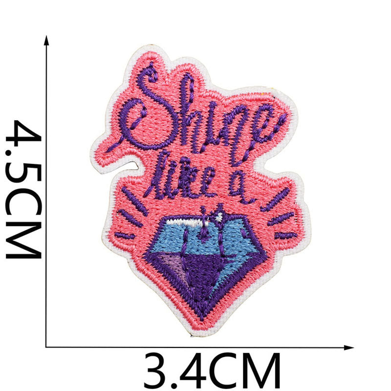 Bordir Patch Kata Kata Tulisan Pesan Inspirational Quote Words Series Iron On Iron Patch Setrika Baju A