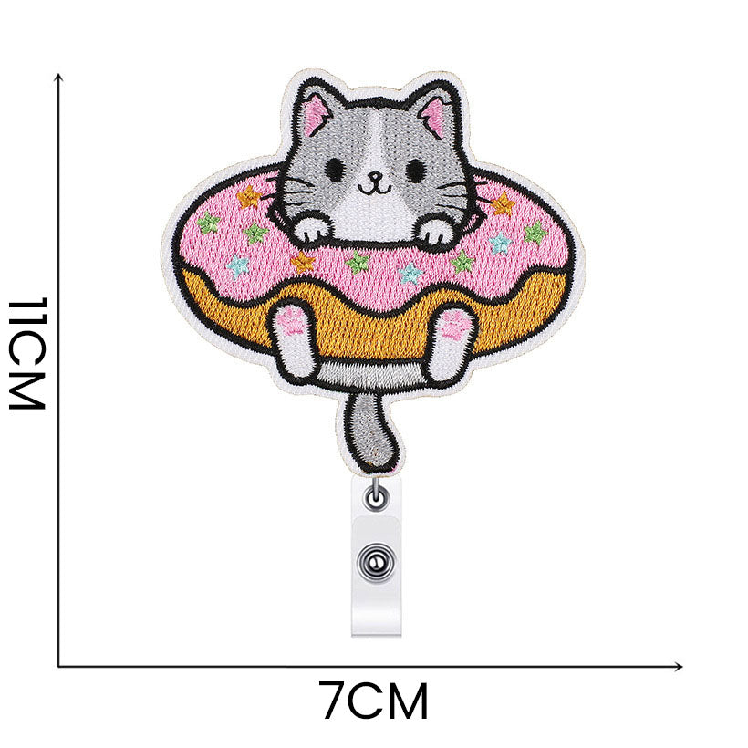 Retractable Badge Reels Retractable Telescopic Flexible Yoyo Tarik Name Tag ID Card Holder Belt Clip Klip Gulungan Kartu Nama Akses Kantor