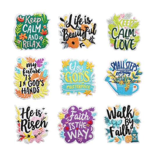 Bordir Patch Kata Kata Tulisan Pesan Inspirational Quote Words Series Iron On Iron Patch Setrika Baju B