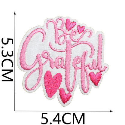 Bordir Patch Kata Kata Tulisan Pesan Inspirational Quote Words Series Iron On Iron Patch Setrika Baju A