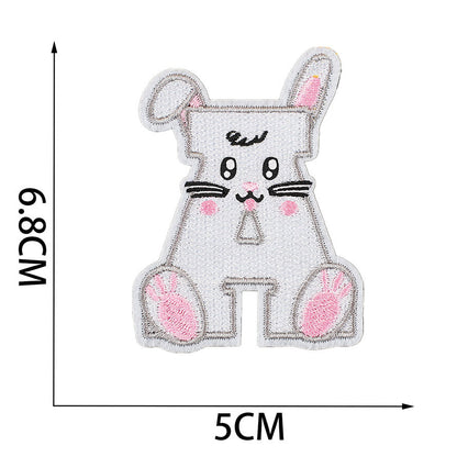 Bordir Patch Huruf Abjad Capital Letter Easter Series Iron On Iron Patch Setrika Baju Tema Paskah