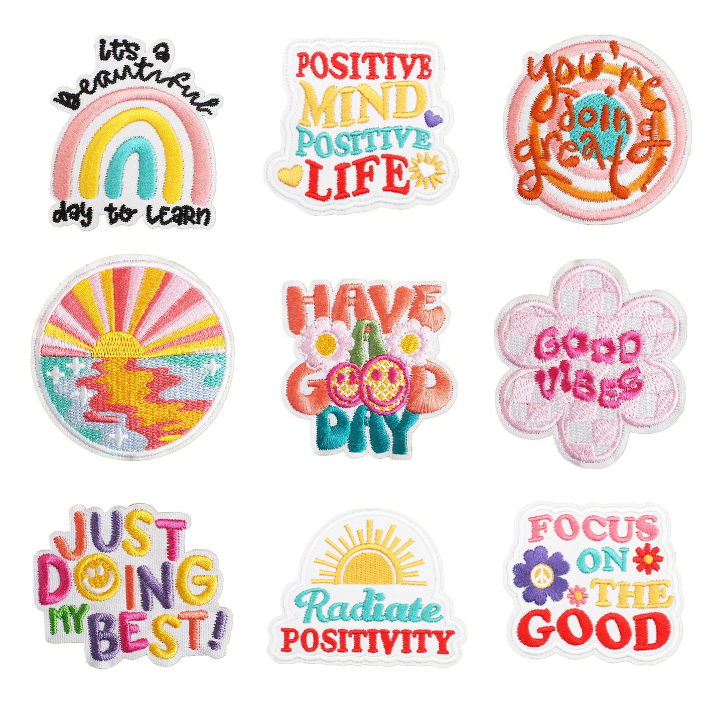 Bordir Patch Kata Kata Tulisan Pesan Inspirational Quote Words Series Iron On Iron Patch Setrika Baju A