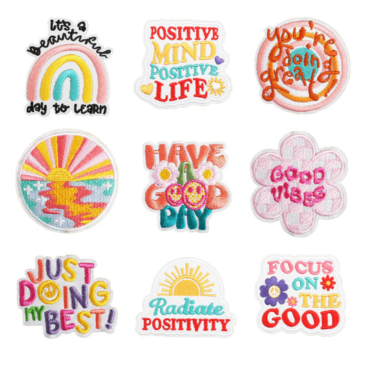 Bordir Patch Kata Kata Tulisan Pesan Inspirational Quote Words Series Iron On Iron Patch Setrika Baju A