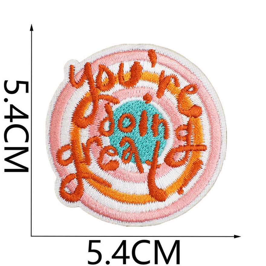 Bordir Patch Kata Kata Tulisan Pesan Inspirational Quote Words Series Iron On Iron Patch Setrika Baju A
