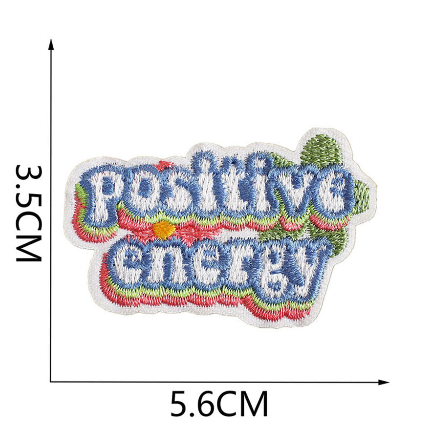 Bordir Patch Kata Kata Tulisan Pesan Inspirational Quote Words Series Iron On Iron Patch Setrika Baju A