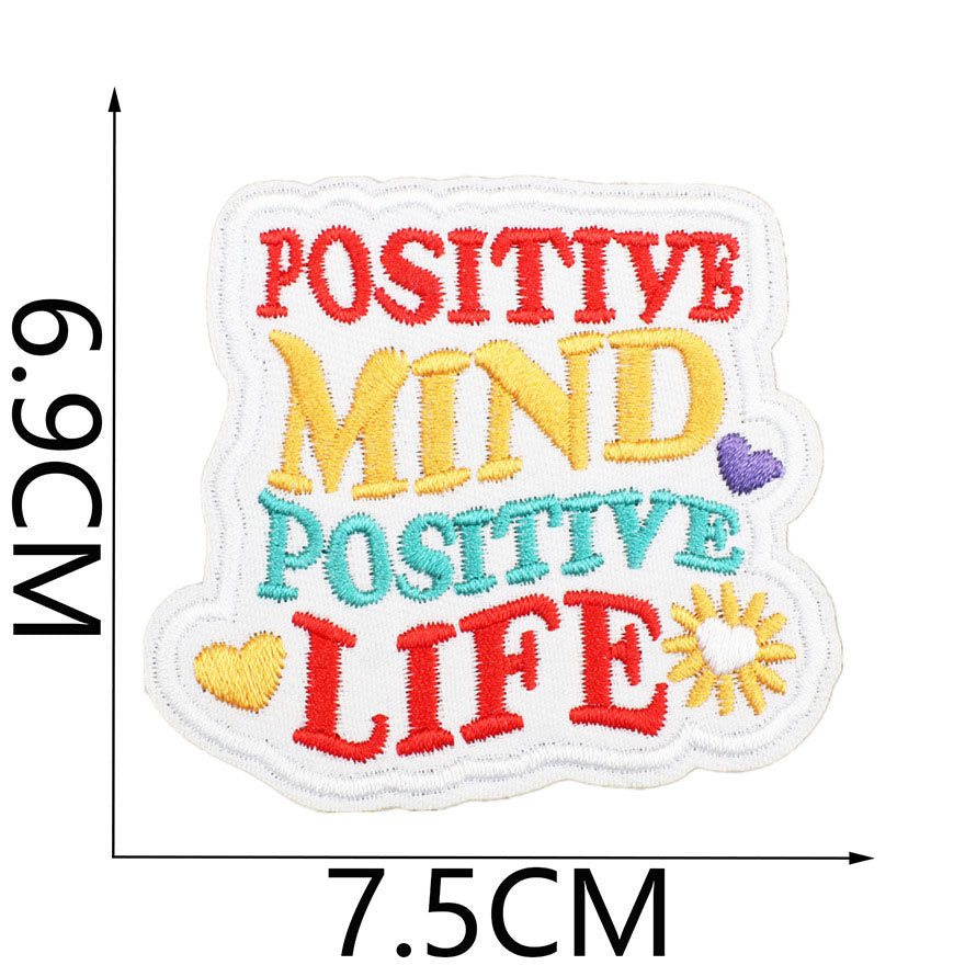 Bordir Patch Kata Kata Tulisan Pesan Inspirational Quote Words Series Iron On Iron Patch Setrika Baju A