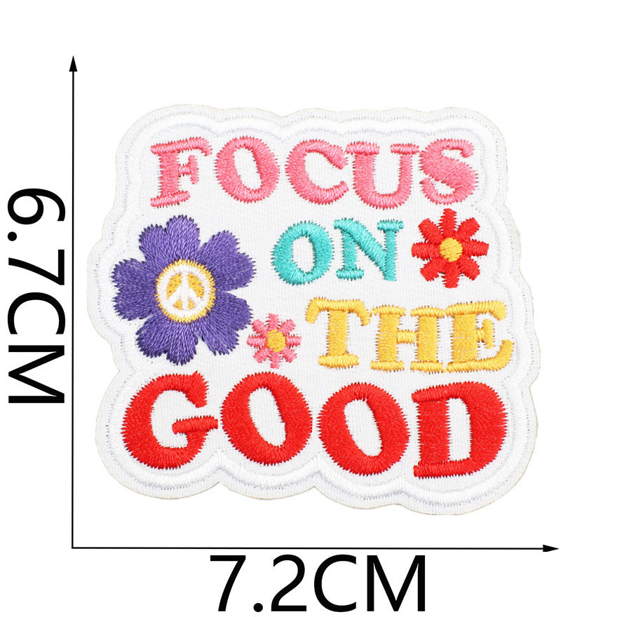 Bordir Patch Kata Kata Tulisan Pesan Inspirational Quote Words Series Iron On Iron Patch Setrika Baju A