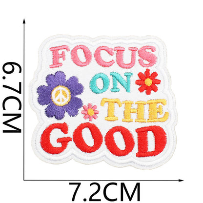 Bordir Patch Kata Kata Tulisan Pesan Inspirational Quote Words Series Iron On Iron Patch Setrika Baju A