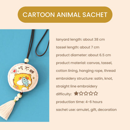 DIY Set Gantungan Sulam Animal Pendant Embroidery Kit 2