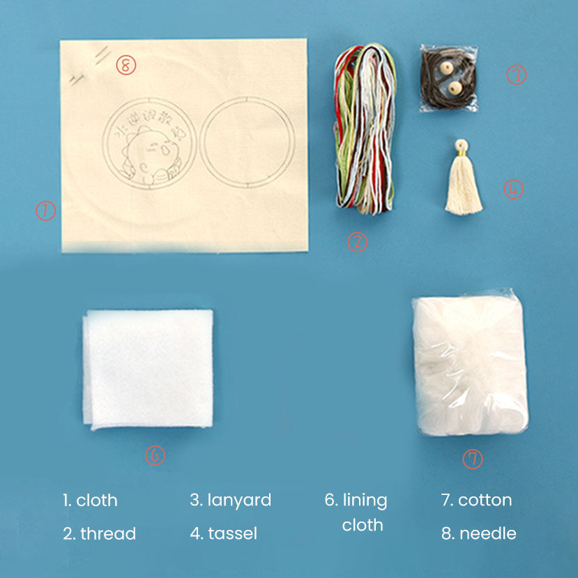 DIY Set Gantungan Sulam Animal Pendant Embroidery Kit 2