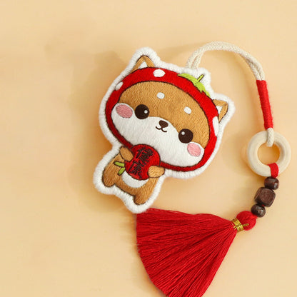 DIY Set Gantungan Sulam Animal Hewan Binatang Lucu Keychain Pendant Embroidery Kit