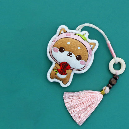 DIY Set Gantungan Sulam Animal Hewan Binatang Lucu Keychain Pendant Embroidery Kit