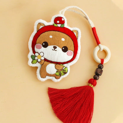 DIY Set Gantungan Sulam Animal Hewan Binatang Lucu Keychain Pendant Embroidery Kit