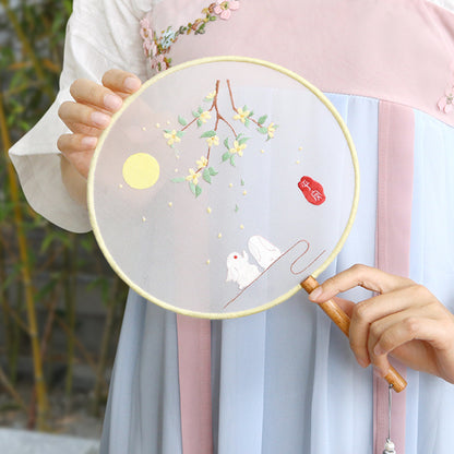 DIY Paket Sulam Tangan Kipas Embroidery Fan Double Side