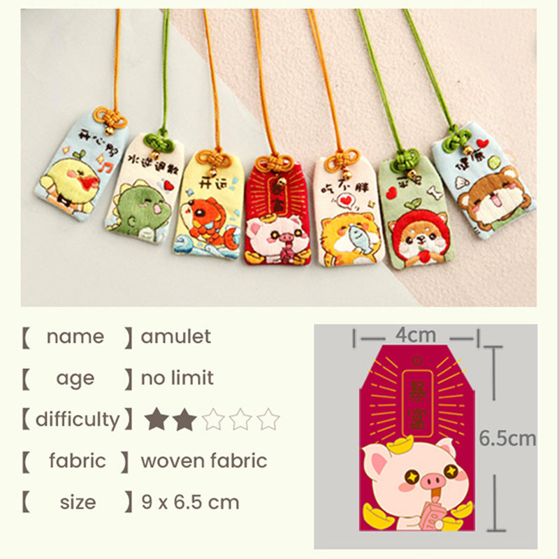 DIY Set Gantungan Sulam Animal Pendant Embroidery Kit