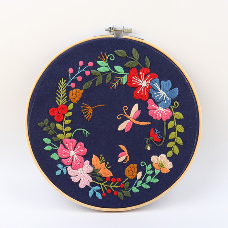DIY Paket Sulam Tangan Set Menyulam Hand Embroidery Needle Kit Jahit Bordir seri A