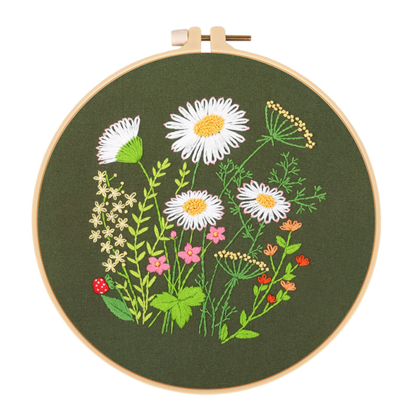 DIY Paket Sulam Tangan Set Menyulam Hand Embroidery Needle Kit Jahit Bordir seri A