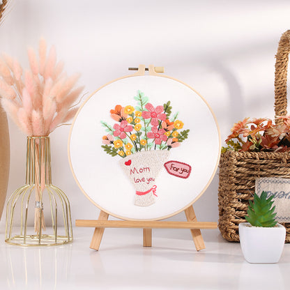 DIY Paket Sulam Tangan Set Menyulam Hand Embroidery Needle Kit Jahit Bordir seri A