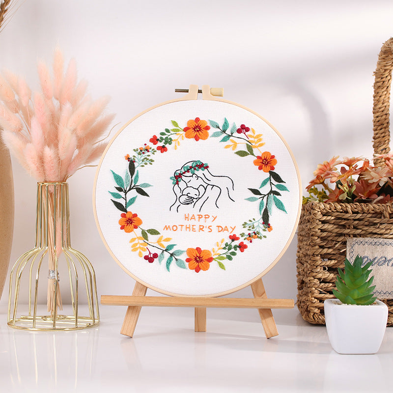 DIY Paket Sulam Tangan Set Menyulam Hand Embroidery Needle Kit Jahit Bordir seri A