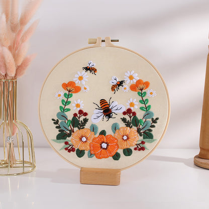 DIY Paket Sulam Tangan Set Menyulam Hand Embroidery Needle Kit Jahit Bordir seri A