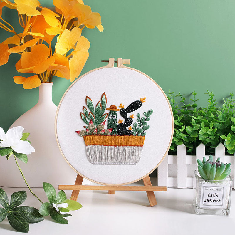 DIY Paket Sulam Tangan Set Menyulam Hand Embroidery Needle Kit Jahit Bordir seri A