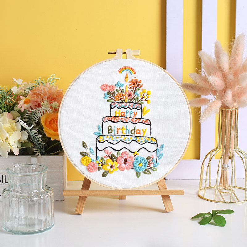 DIY Paket Sulam Tangan Set Menyulam Hand Embroidery Needle Kit Jahit Bordir Halloween Birthday Event