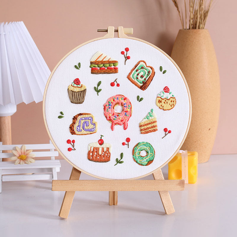 DIY Paket Sulam Tangan Set Menyulam Hand Embroidery Needle Kit Jahit Bordir Halloween Birthday Event