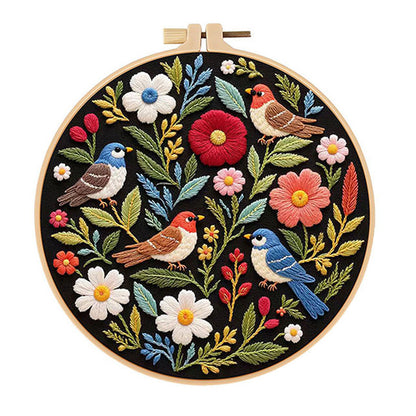 DIY Paket Sulam Tangan Set Menyulam Hand Embroidery Needle Kit Jahit Bordir Hewan Binatang Animal