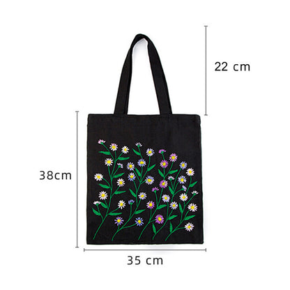 DIY Tas Kain Sulam Hand Embroidery Totebag Set Paket Jahit Bordir Tas Tote