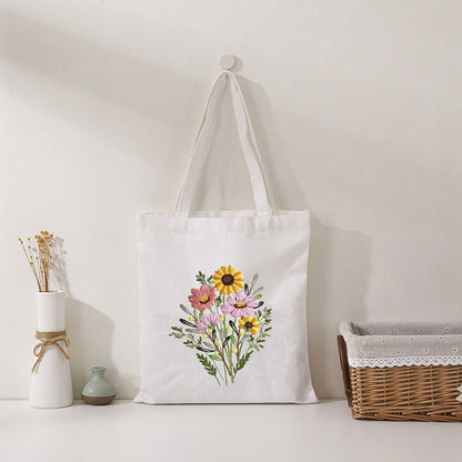 DIY Tas Kain Sulam Hand Embroidery Totebag Set Paket Jahit Bordir Tas Tote