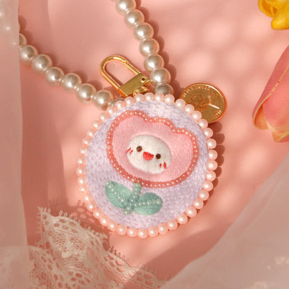 DIY Kit Embroidery Pendant Keychain Kerajinan Tangan Gantungan Kunci Bordir 2