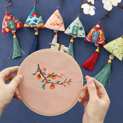 DIY Set Gantungan Sulam Animal Pendant Embroidery Kit Car Accessories 3