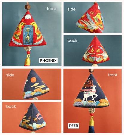 DIY Set Gantungan Sulam Animal Pendant Embroidery Kit Car Accessories 3