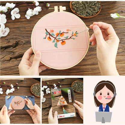 DIY Set Gantungan Sulam Animal Pendant Embroidery Kit Car Accessories 3