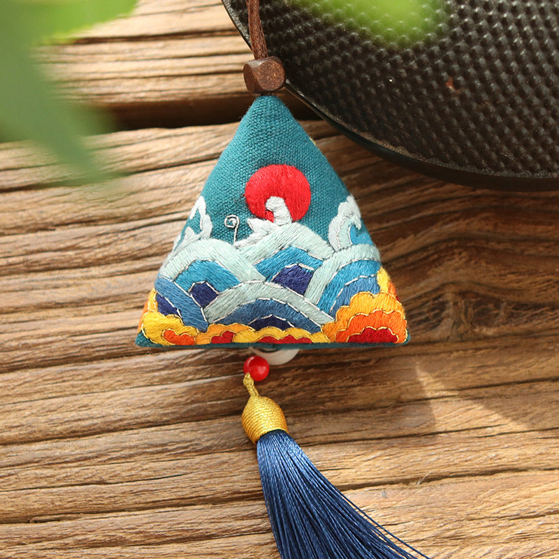 DIY Set Gantungan Sulam Animal Pendant Embroidery Kit Car Accessories 3